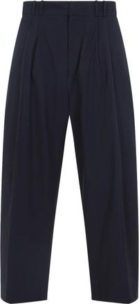 STUDIO NICHOLSON Line Pant - Heren - Wijde Broeken - Zwart - S - Katoen - Broeken