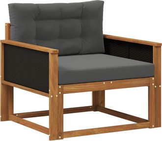 vidaXL Sof&aacute; Intermedio De Exterior Madera De Acacia S&oacute;lida Vidaxl
