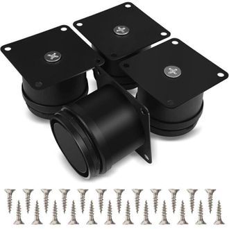 OEM Juego De 4 Patas Para Muebles, Patas De Mesa Ajustables De Acero Inoxidable De 50 Mm, Patas Para Muebles De Ba&ntilde;o, Oficina Y Cocina, Altura Ajustable D