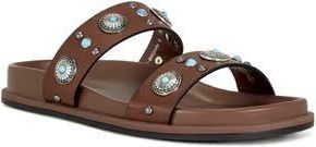 Azalea Wang Storge Slide Sandal in Brown at Nordstrom Rack, Size 11