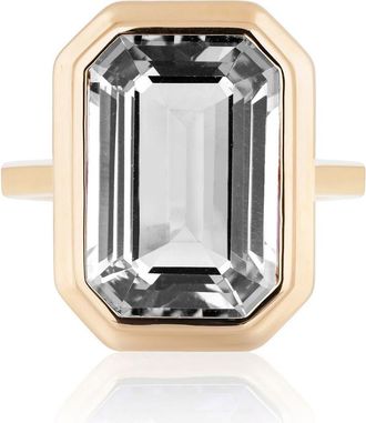 Goshwara Manhattan Cocktail Ring in Clear at Nordstrom, Size 7