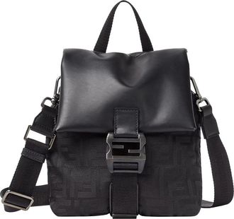 Fendi Uette Cross Nylon Ff Vit Bags