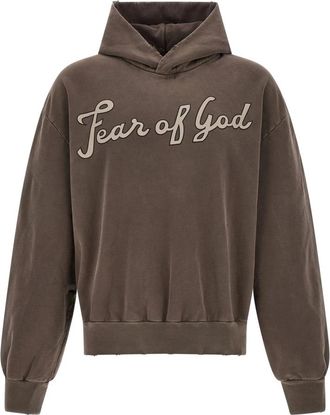 Fear of God 26 Classic Half Raglan Hoodie - Heren - Hoodies - Bruin - S - Katoen - Hoodies & sweatvesten