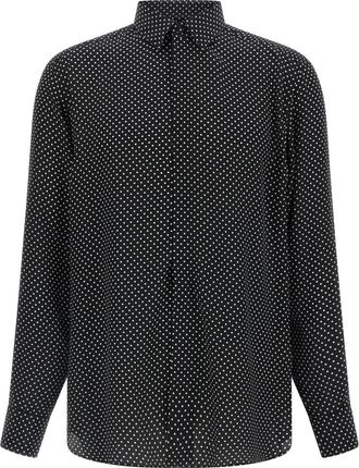 Tom Ford Black Polka Dot Shirt