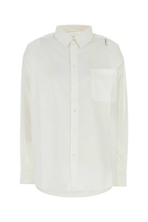 Marni Womens White Poplin Shirt - Light Grey Cotton - Size EU 36 (Womens)