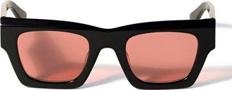 Off-white Sunglasses Ow1006 1025 Davie Black/Red Unisex