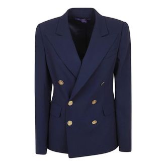 Ralph Lauren Blazers, female, Blue, Size: 2XS Camden Lined Jacket