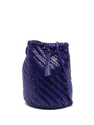 Dragon Diffusion Pompom Double Jump bucket bag - women - Leather - OS - Purple