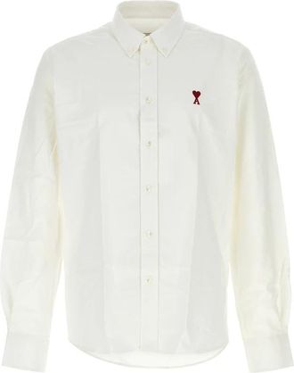 Ami De Coeur Button-Down Shirt - Heren - Casual Overhemden - Wit - M - Katoen - Overhemden