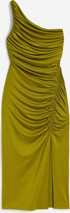 H&M Drapiertes One-Shoulder-Kleid - Green