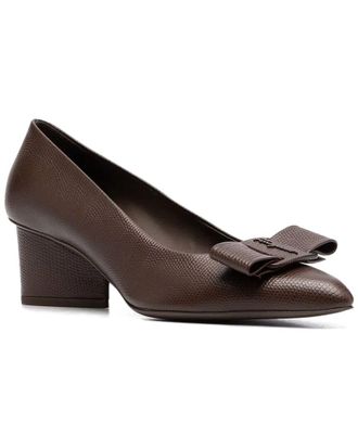 Ferragamo Bow Detail Leather Pump