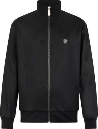 Philipp Plein Jogging Jacket - Heren - Bomber jackets - Zwart - 3XL - Jassen
