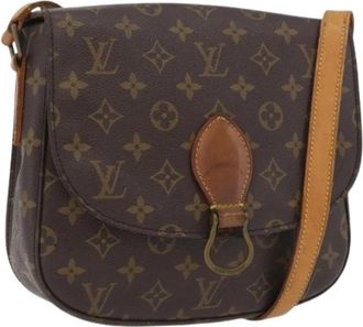 Louis Vuitton Pre-owned Vintage Canvas Crossbody Tas - Dames - Vintage Schoudertas - Bruin - ONE Size - Vintage