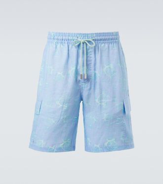 Vilebrequin Baie linen Bermuda shorts