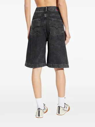 Diesel Faded Denim Shorts - Black
