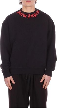 Palm Angels Overhemden zwart - Dames - Sweatshirts - Zwart - 2XL - Katoen - Hoodies & sweatvesten
