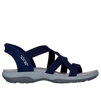 Skechers Reggae Slim - Stretch Flex Hands Free Slip-Ins Navy 163460-NVY Womens