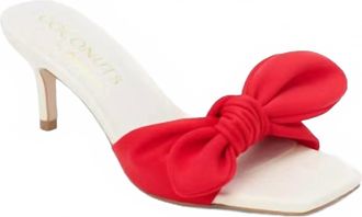 Matisse Footwear Womens Uptown Bow Heeled Sandals In Red