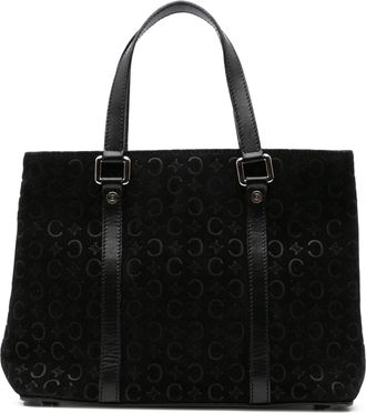 Celine Pre-owned Womens Tote Suede Handbag - Black Leather - One Size