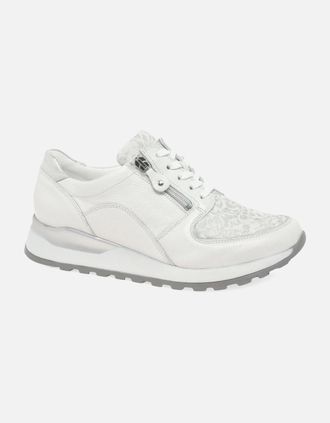 Waldläufer Womens Hiroko Womens Trainers - White - Size: 6.5