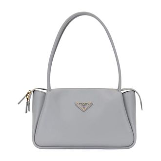 Prada Shoulder Bags, female, Blue, Size: ONE SIZE Shoulder Bag