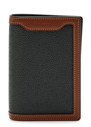 Mulberry Grained Leather Passport Holder - Black - One Size