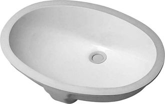 Duravit Santosa Lavabo Empotrado Con Rebosadero Sin Orificio Para Grifer&iacute;a B 510x375mm Sin Orificio Para Grifer&iacute;a Blanco - Duravit
