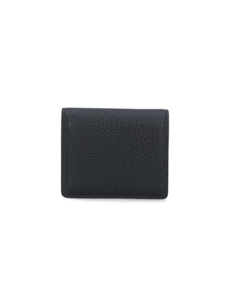 Maison Margiela Black Grain Leather Four Stitches Holder