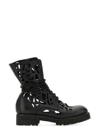 Guidi Ankle Boot With Cut Out Details