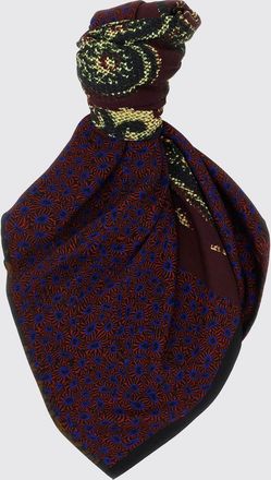 Dries Van Noten Foulard in viscosa con stampa floreale etnica