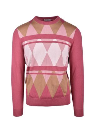 Ballantyne Argyle Patterned Knitted Sweater