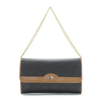 Dior Pre-owned Cross Body Bags, female, Black, Size: ONE SIZE Pre-owned Honeycomb Chain Shoulder Bag