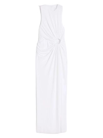 Sportmax Viscose Cr&ecirc;pe Drapped Ring Dress