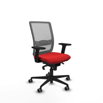 Piqueras y Crespo Silla De Oficina Piqueras Y Crespo Haches Rojo Metal