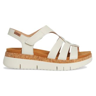 Pikolinos Palma W4N Leather Womens Wedge Sole Sandals - Nata - Size:UK 5-5.5