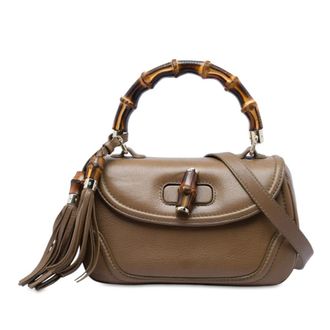 Gucci Pre-owned Gucci Medium Calfskin New Bamboo Satchel Ladies 43ZVGOT4ER83FNWD