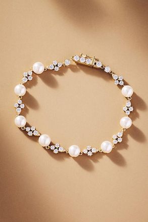 Nadri Venus Pearl Line Bracelet