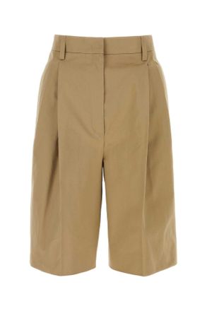 【送料&関税込】Prada Beige Cotton Blend Shorts Prada Beige Cotton Blend Shorts | italist