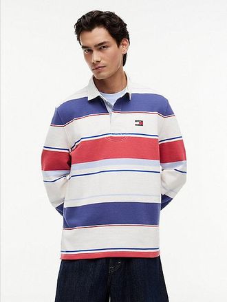 Tommy Hilfiger Relaxed Fit Mixed Stripe Rugby Shirt