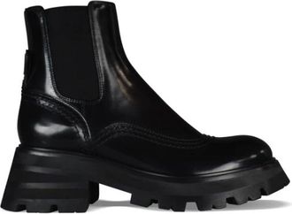 Alexander McQueen Wander Chelsea Boots - Dames - Chelseaboots - Zwart - 38 EU - Leer - Schoenen