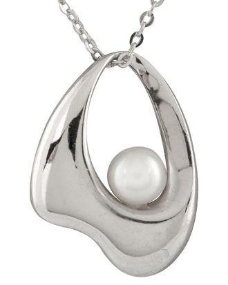 Splendid Pearls Silver 7Mm Pearl Pendant