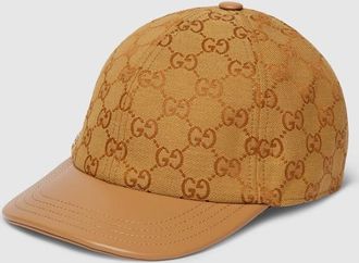 Gucci GG Canvas Baseball Hat, Yellow, GG Canvas
