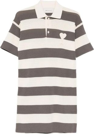 Ami Striped Heart Appliqu&eacute; Dress
