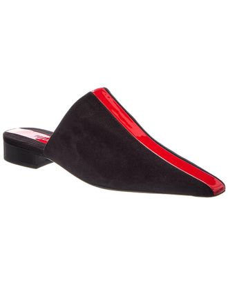 Ferragamo Selestina Suede & Patent Stripe Mule