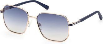Guess GU00051 32W Mens Sunglasses Gold Size 57