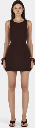 Hansen & Gretel Yoyo Mini Dress In Chocolate