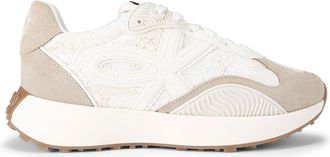 Kurt Geiger Womens Lettie Sneakers - White Fabric - Size UK 3