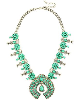 Eyecandy LA Eye Candy La Green Blossom Necklace