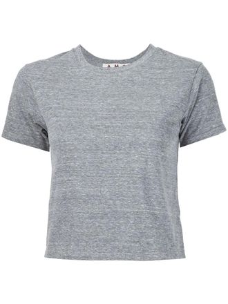 Amo cropped T-shirt - women - Cotton - S - Grey