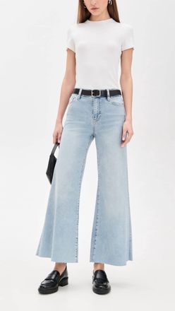 Frame Denim Le Palazo Crop Jean In Tribute Raw After